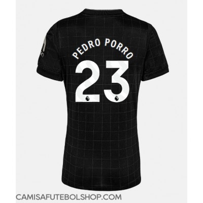 Camisa de time de futebol Tottenham Hotspur Pedro Porro #23 Replicas 2º Equipamento Feminina 2025-26 Manga Curta Camisa de time de futebol Tottenham Hotspur Pedro Porro #23 Replicas 2º Equipamento Feminina 2025-26 Manga Curta